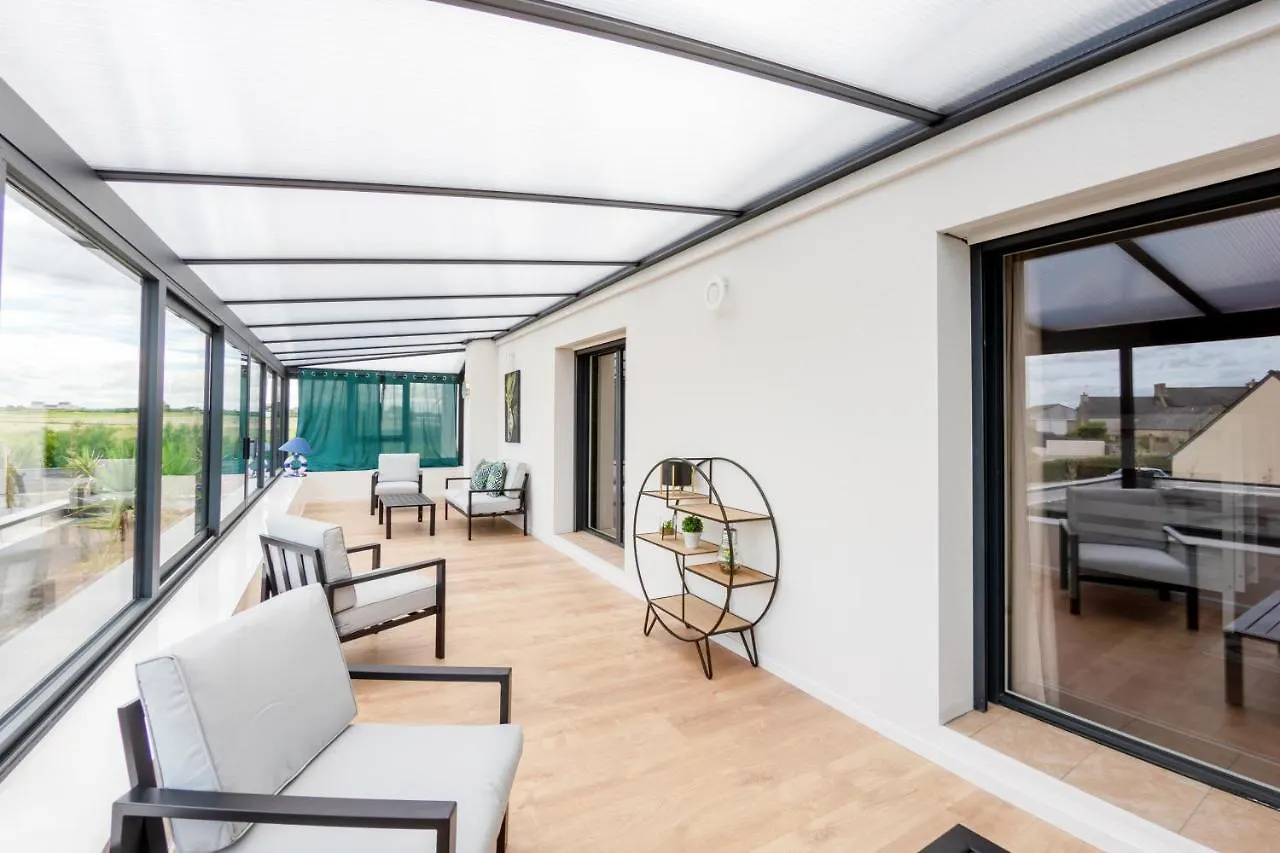 La Villa Des Amiets: 250M², Confort, Piscine, Mer A 500M Cléder Frankrijk